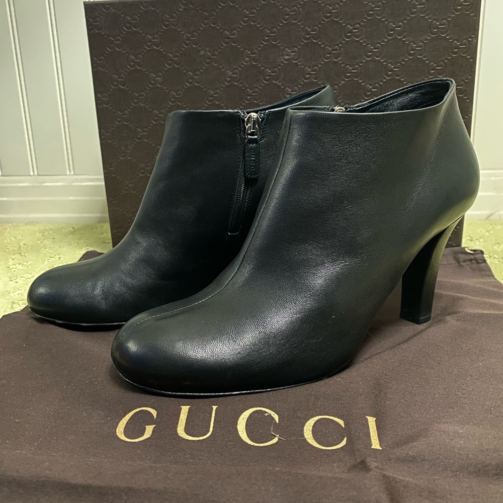 GUCCI 3” heel ankle boots